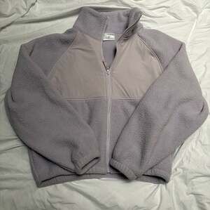 Blogilates Campfire Fleece Full Zip Jacket Light Purple Medium